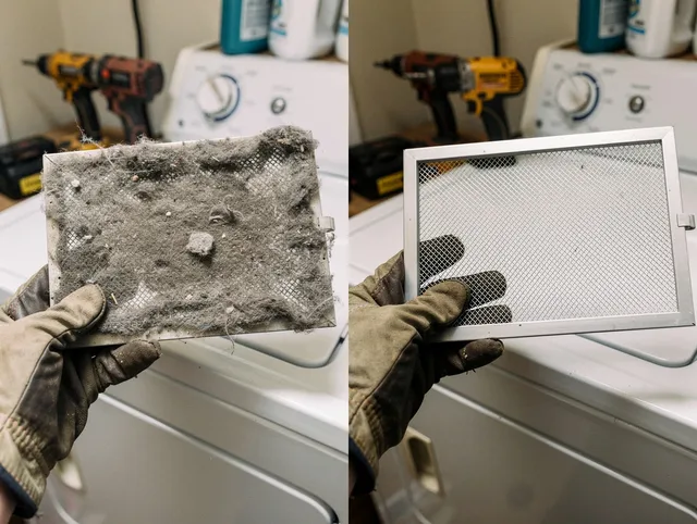 Professional lint trap cleaning by Mount Holly Dryer Vent Cleaning in Mount Holly