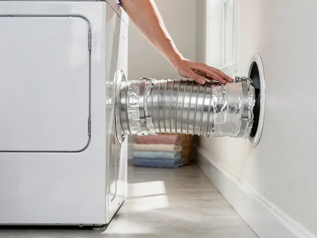 Professional dryer vent hose installation by Mount Holly Dryer Vent Cleaning in Mount Holly